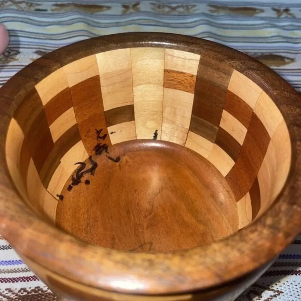 Vintage Natural Wooden‎ Patchwork Inlay 5x3